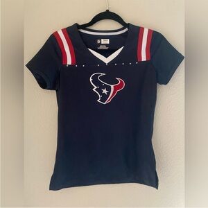 NFL Houston Texans Navy Red White Short Sleeve Jersey Tee
